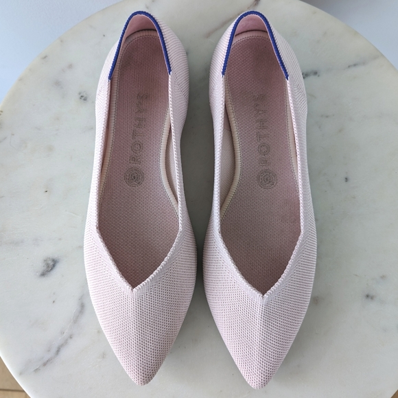 Rothy's The Point Blush With Tortoise Shell Sole - Picture 5 of 16